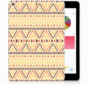 B2Ctelecom iPad 9.7 2018 | 2017 Siliconen Tablethoesje Aztec Yellow