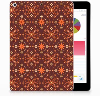 B2Ctelecom iPad 9.7 2018 | 2017 Siliconen Tablethoesje Batik Brown