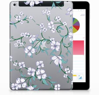 B2Ctelecom iPad 9.7 2018 | 2017 Siliconen Tablethoesje Blossom White