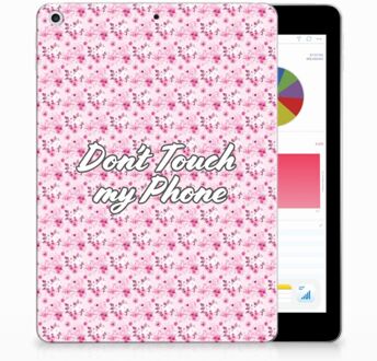 B2Ctelecom iPad 9.7 2018 | 2017 Siliconen Tablethoesje Flowers Pink DTMP