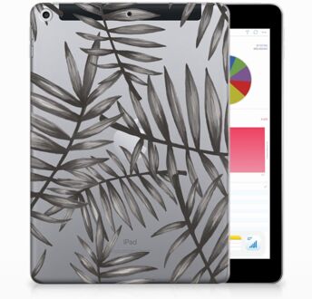 B2Ctelecom iPad 9.7 2018 | 2017 Siliconen Tablethoesje Leaves Grey