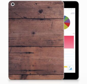 B2Ctelecom iPad 9.7 2018 | 2017 Siliconen Tablethoesje Old Wood