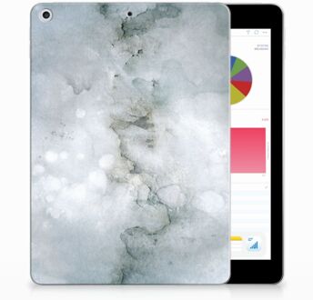 B2Ctelecom iPad 9.7 2018 | 2017 Siliconen Tablethoesje Painting Grey