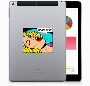 B2Ctelecom iPad 9.7 2018 | 2017 Siliconen Tablethoesje Popart Oh Yes