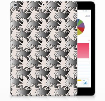 B2Ctelecom iPad 9.7 2018 | 2017 Siliconen Tablethoesje Salamander Grey