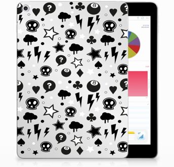 B2Ctelecom iPad 9.7 2018 | 2017 Siliconen Tablethoesje Silver Punk