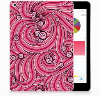 B2Ctelecom iPad 9.7 2018 | 2017 Siliconen Tablethoesje Swirl Pink