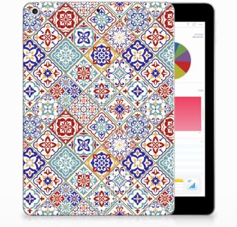 B2Ctelecom iPad 9.7 2018 | 2017 Siliconen Tablethoesje Tiles Color