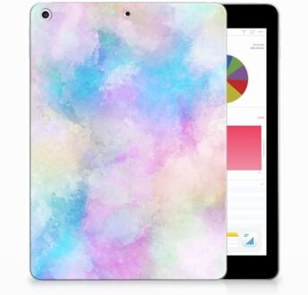 B2Ctelecom iPad 9.7 2018 | 2017 Siliconen Tablethoesje Watercolor Light