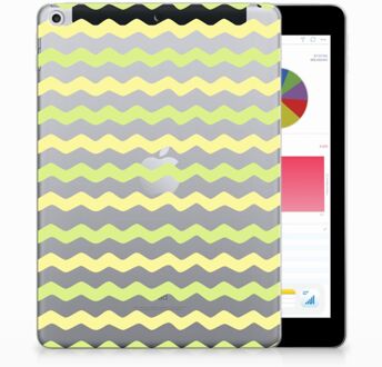 B2Ctelecom iPad 9.7 2018 | 2017 Siliconen Tablethoesje Waves Yellow