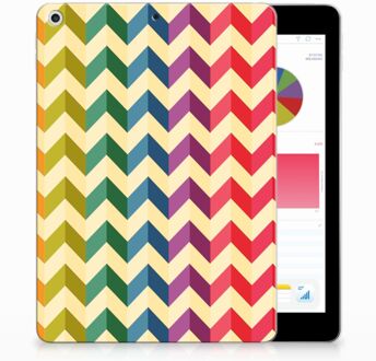 B2Ctelecom iPad 9.7 2018 | 2017 Siliconen Tablethoesje Zigzag Color