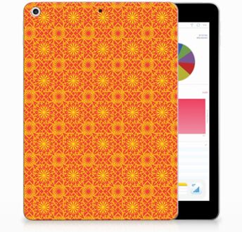 B2Ctelecom iPad 9.7 2018 | 2017 Tablethoesje Design Batik Orange