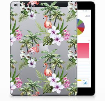 B2Ctelecom iPad 9.7 2018 | 2017 Tablethoesje Design Flamingo Palms