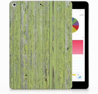 B2Ctelecom iPad 9.7 2018 | 2017 Tablethoesje Design Green Wood