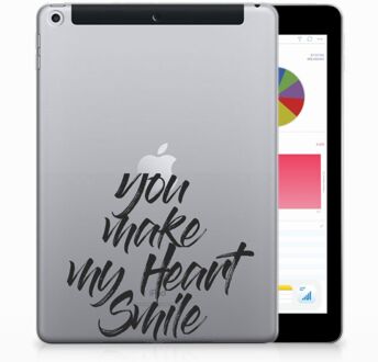 B2Ctelecom iPad 9.7 2018 | 2017 Tablethoesje Design Heart Smile