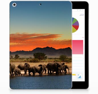 B2Ctelecom iPad 9.7 2018 | 2017 Tablethoesje Design Olifanten