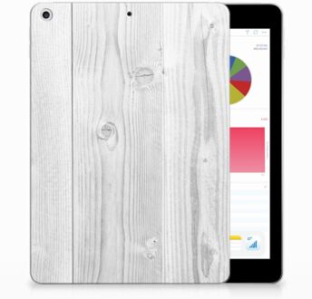 B2Ctelecom iPad 9.7 2018 | 2017 Tablethoesje Design White Wood