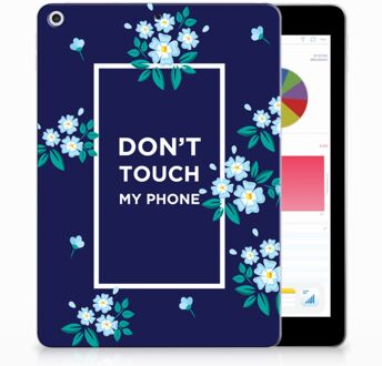 B2Ctelecom iPad 9.7 2018 | 2017 Tablethoesje Flowers Blue DTMP