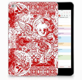 B2Ctelecom iPad Mini 4 Tablethoesje Design Angel Skull Red