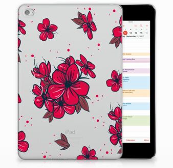 B2Ctelecom iPad Mini 4 Tablethoesje Design Blossom Red