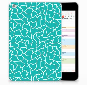 B2Ctelecom iPad Mini 4 Tablethoesje Design Cracks Blue