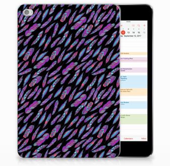 B2Ctelecom iPad Mini 4 Tablethoesje Design Feathers Color