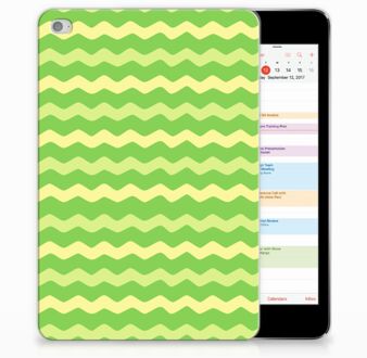 B2Ctelecom iPad Mini 4 Tablethoesje Design Waves Green