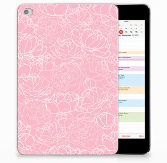 B2Ctelecom iPad Mini 4 Tablethoesje Design White Flowers