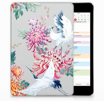 B2Ctelecom iPad Mini 4 Uniek Tablethoesje Bird Flowers