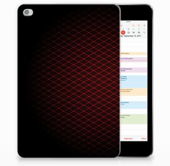 B2Ctelecom iPad Mini 4 Uniek Tablethoesje Geruit Rood