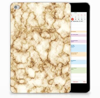 B2Ctelecom iPad Mini 4 Uniek Tablethoesje Marmer Goud