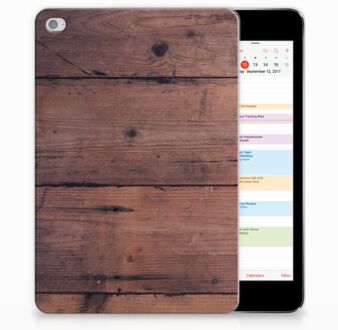 B2Ctelecom iPad Mini 4 Uniek Tablethoesje Old Wood