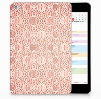 B2Ctelecom iPad Mini 4 Uniek Tablethoesje Pattern Orange