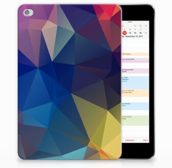 B2Ctelecom iPad Mini 4 Uniek Tablethoesje Polygon Dark