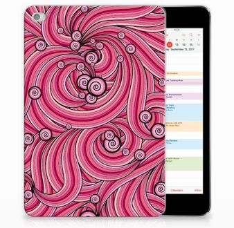 B2Ctelecom iPad Mini 4 Uniek Tablethoesje Swirl Pink