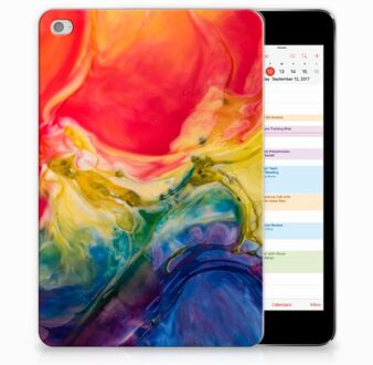 B2Ctelecom iPad Mini 4 Uniek Tablethoesje Watercolor Dark