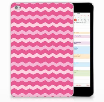 B2Ctelecom iPad Mini 4 Uniek Tablethoesje Waves Pink