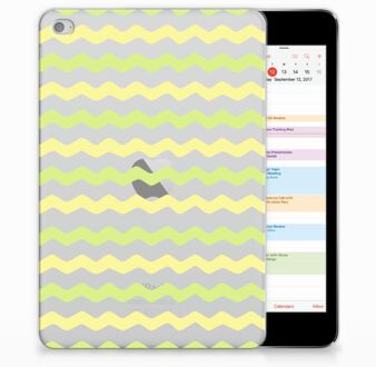 B2Ctelecom iPad Mini 4 Uniek Tablethoesje Waves Yellow