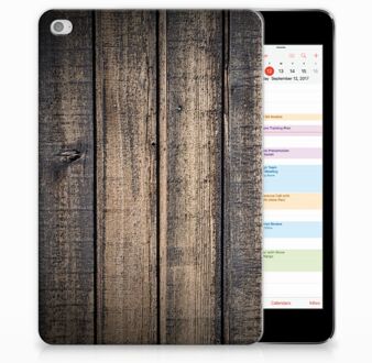 B2Ctelecom iPad Mini 4 Uniek TPU Hoesje Steigerhout