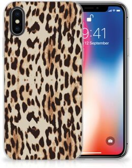 B2Ctelecom iPhone 10 | Xs Hoesje Leopard