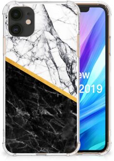 B2Ctelecom iPhone 11 Anti-Shock Hoesje Marble White Black