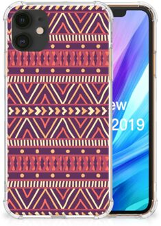 B2Ctelecom iPhone 11 Doorzichtige Silicone Hoesje Aztec Purple