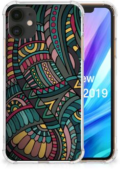 B2Ctelecom iPhone 11 Doorzichtige Silicone Hoesje Aztec