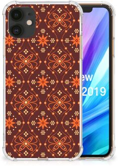 B2Ctelecom iPhone 11 Doorzichtige Silicone Hoesje Batik Brown