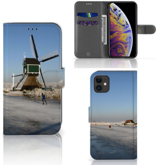 B2Ctelecom iPhone 11 Flip Cover Schaatsers Friesland