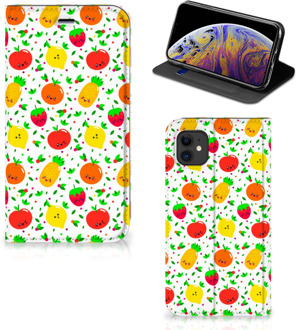 B2Ctelecom iPhone 11 Flip Style Cover Fruits