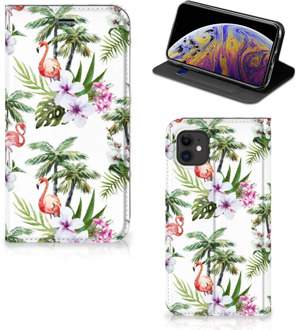 B2Ctelecom iPhone 11 Hoesje maken Flamingo Palms