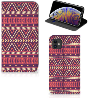 B2Ctelecom iPhone 11 Hoesje met Magneet Aztec Purple