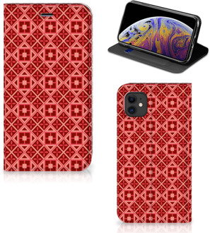 B2Ctelecom iPhone 11 Hoesje met Magneet Batik Red