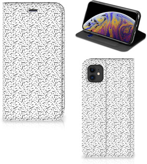 B2Ctelecom iPhone 11 Hoesje met Magneet Stripes Dots